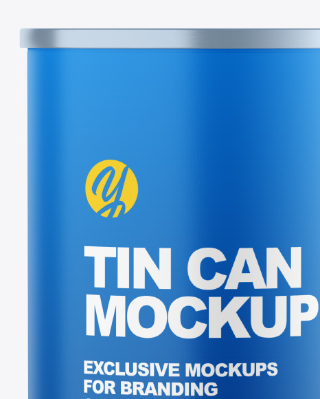 Matte Tin Can Mockup PSD #2