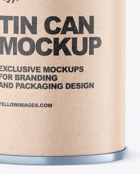 Matte Tin Can Mockup PSD #6
