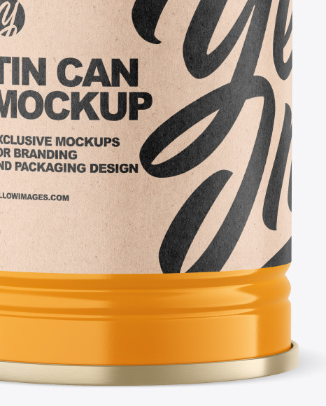 Glossy Tin Can Mockup PSD #7