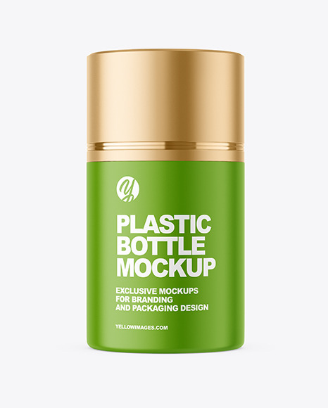 Plastic Cosmetic Bottle Mockup