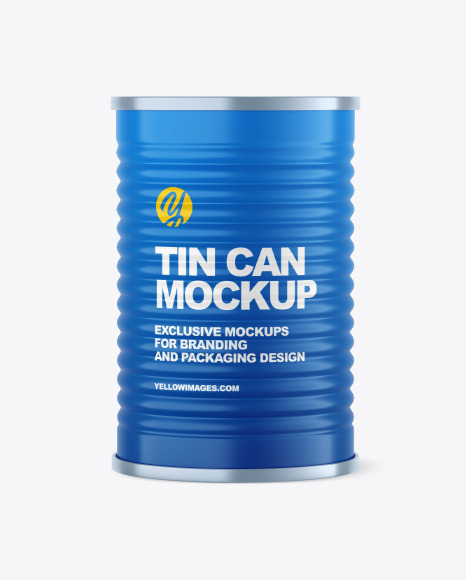 Matte Tin Can Mockup
