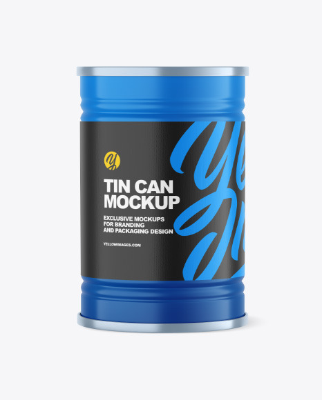 Matte Tin Can Mockup PSD #2