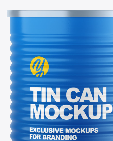 Matte Tin Can Mockup PSD #1