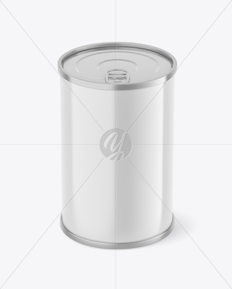 Glossy Tin Can Mockup PSD #3