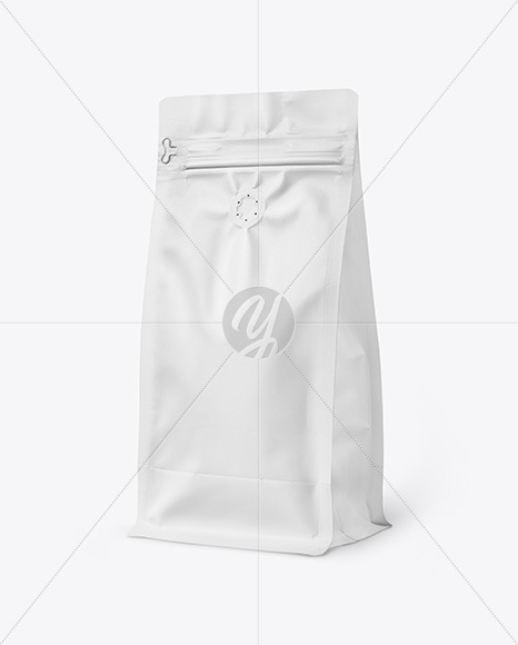 Matte Coffee Bag Mockup PSD #1