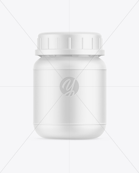 Matte Plastic Pharmacy Jar Mockup PSD #3