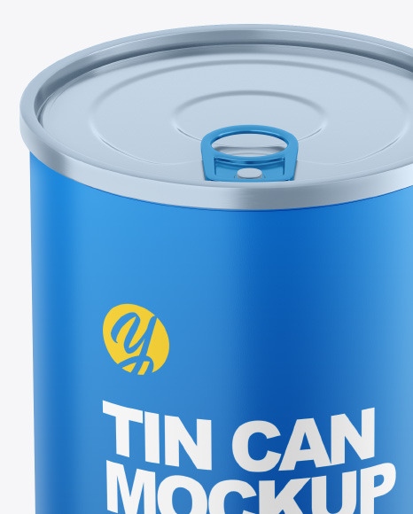 Matte Tin Can Mockup PSD #2