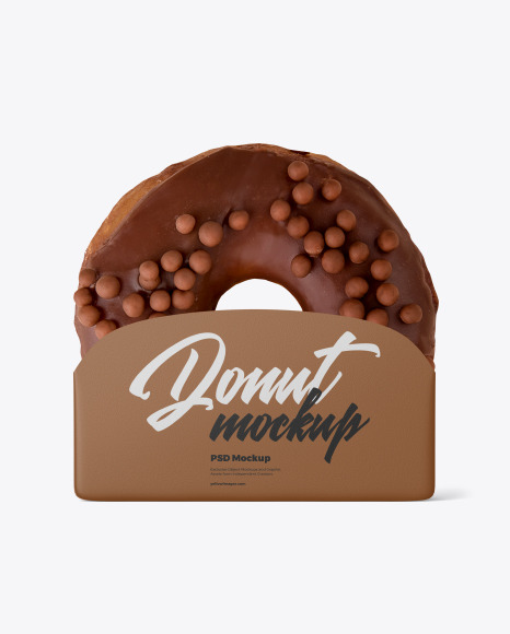 Donut with Holder Mockup PSD #2