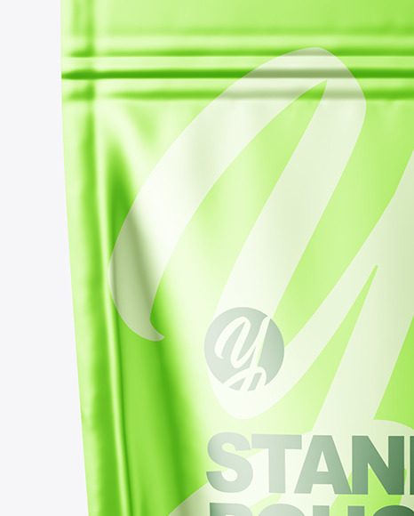 Metallic Stand up Pouch Mockup PSD #1