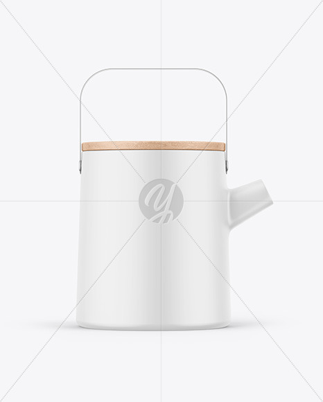 Matte Teapot Mockup PSD #1