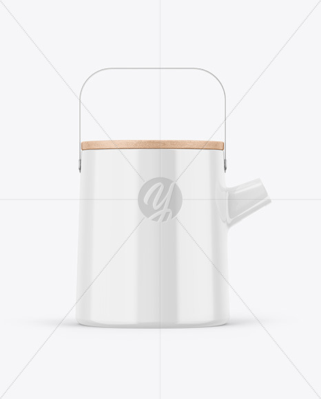 Glossy Teapot Mockup PSD #1