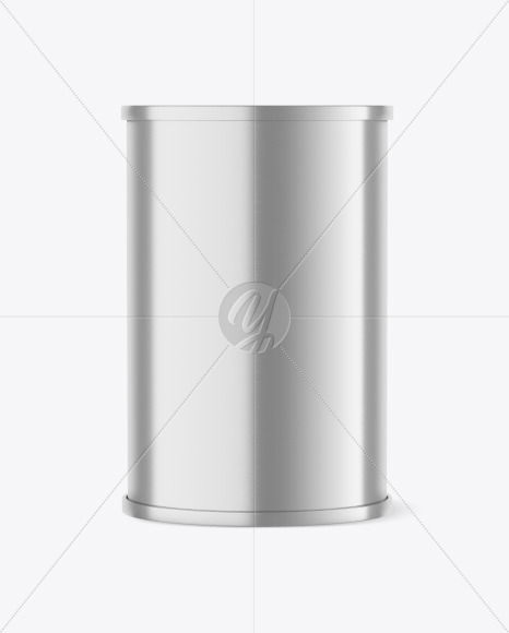 Metallic Tin Can Mockup PSD #3