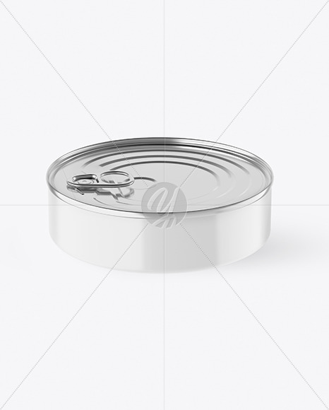 Matte Tin Can With Pull Tab Mockup PSD #3