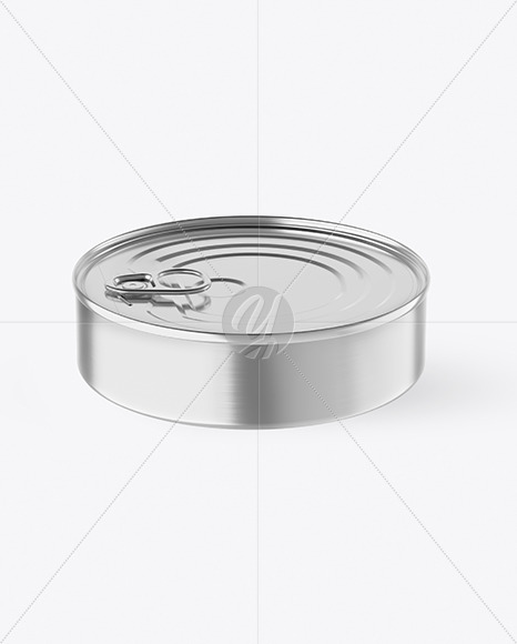 Metallic Tin Can With Pull Tab Mockup PSD #3