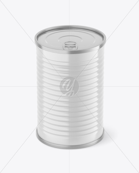 Glossy Tin Can Mockup PSD #3