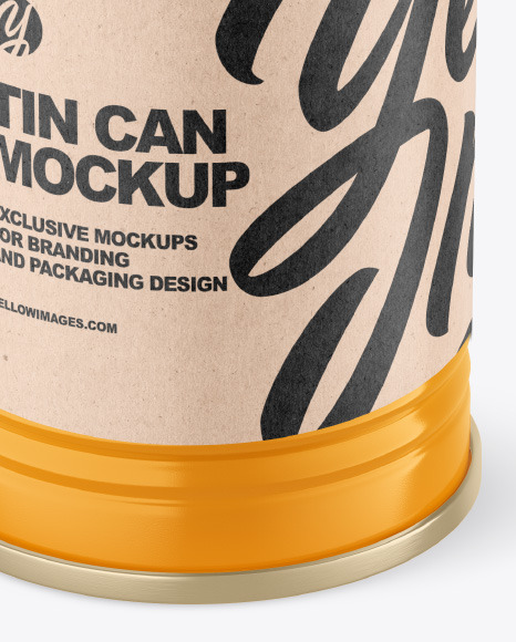 Glossy Tin Can Mockup PSD #7
