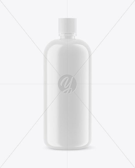 Glossy Bottle Mockup PSD #3