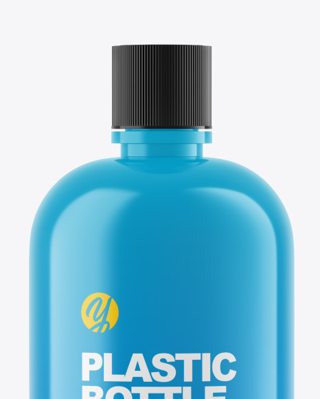 Glossy Bottle Mockup PSD #2