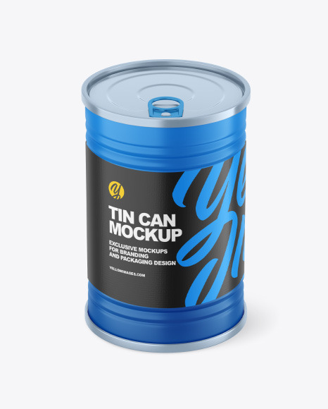 Matte Tin Can Mockup PSD #2