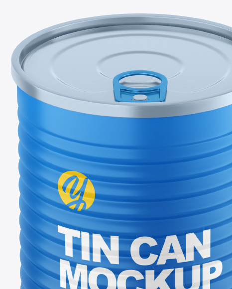 Matte Tin Can Mockup PSD #1