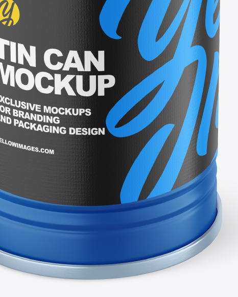 Matte Tin Can Mockup PSD #6