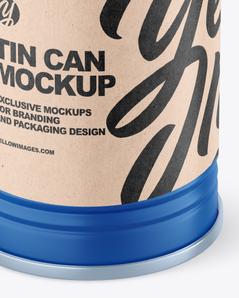 Matte Tin Can Mockup PSD #7
