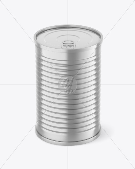 Metallic Tin Can Mockup PSD #3