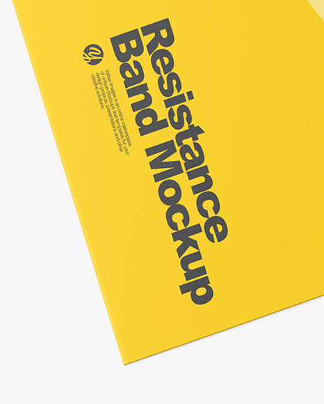 Matte Resistance Band Mockup PSD #1