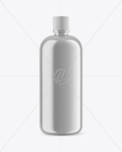 Metallic Bottle Mockup PSD #3
