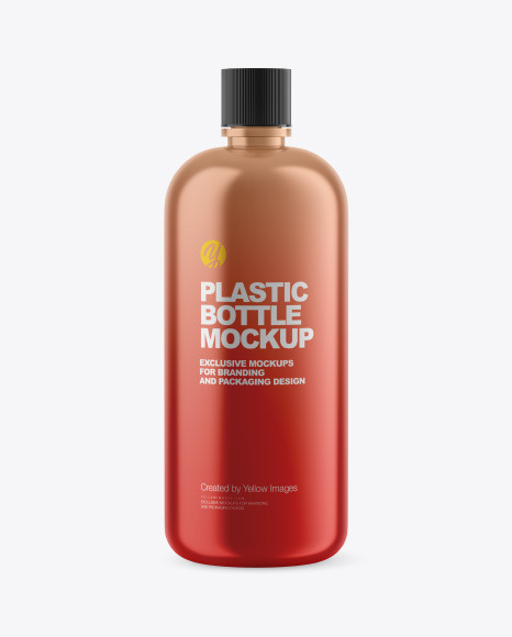 Metallic Bottle Mockup