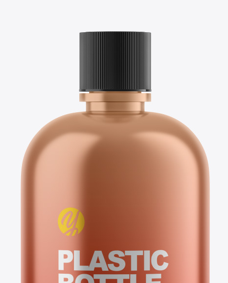 Metallic Bottle Mockup PSD #2