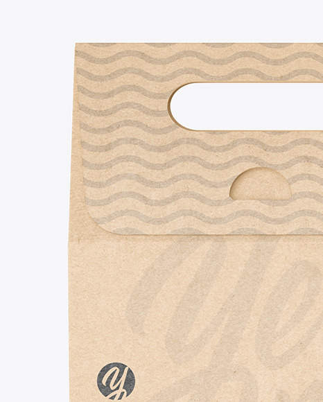 Kraft Paper Box Mockup PSD #2
