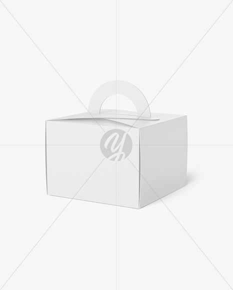 Paper Box w  Handle Mockup PSD #3