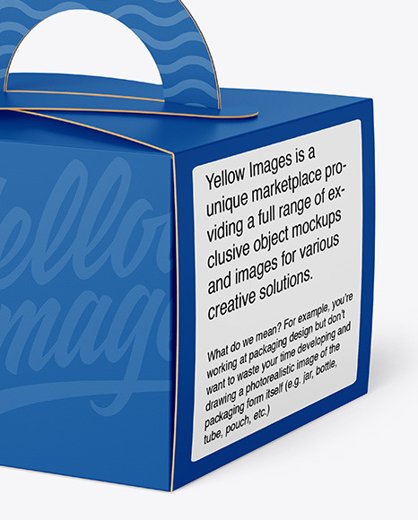 Paper Box w  Handle Mockup PSD #2