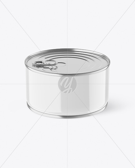 Glossy Tin Can With Pull Tab Mockup can 86844