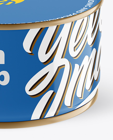 Glossy Tin Can With Pull Tab Mockup mockup 86851