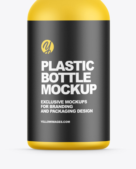 Plastic Bottle with Pump Mockup PSD #1