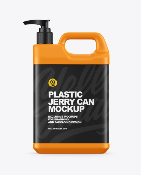 Plastic Jerry Can W/ Pump Mockup