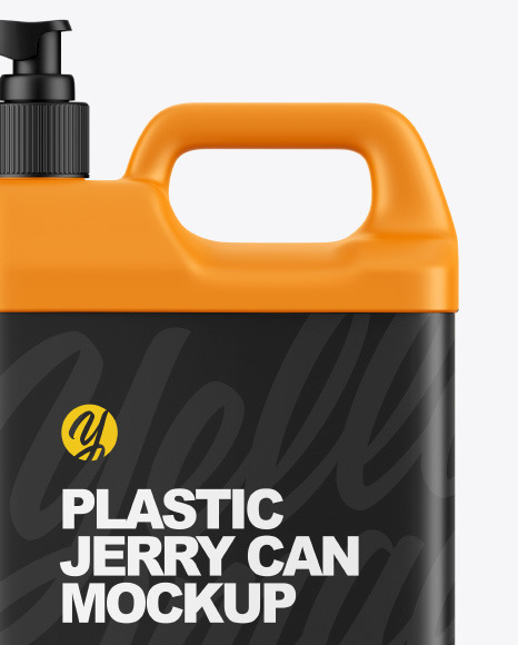 Plastic Jerry Can W  Pump Mockup PSD #2