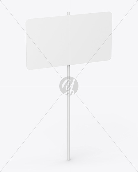 Street Sign Mockup PSD #3