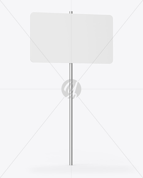 Street Sign Mockup PSD #3