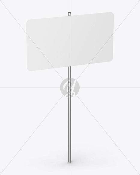 Street Sign Mockup PSD #3