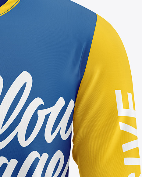 Men s T Shirt Long Sleeve Mockup PSD #1