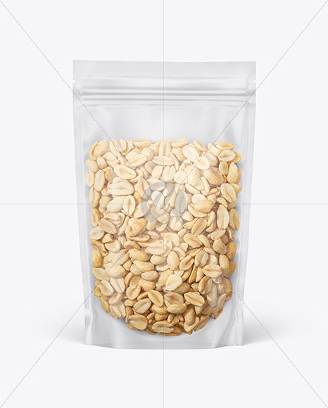 Frosted Plastic Pouch w  Peanuts Mockup PSD #3