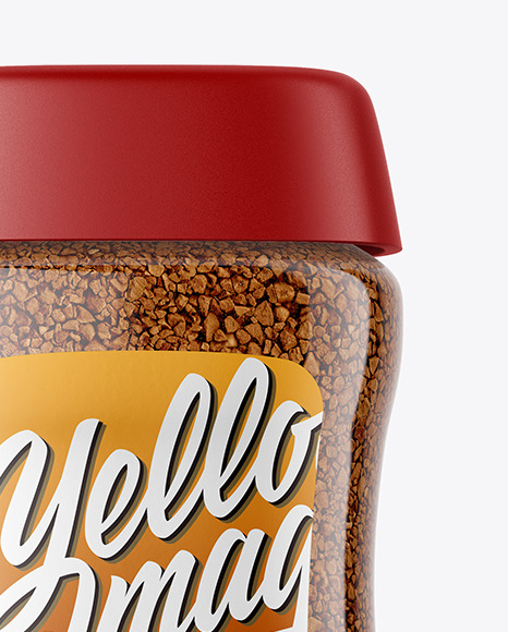 Instant Coffee Glass Jar Mockup glass 86684