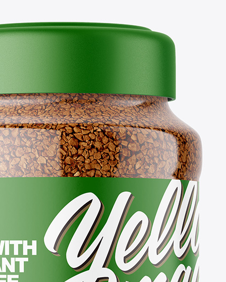 Instant Coffee Glass Jar Mockup glass 86675
