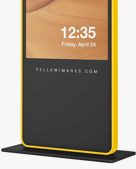 LED Citylight Stand Mockup PSD #1