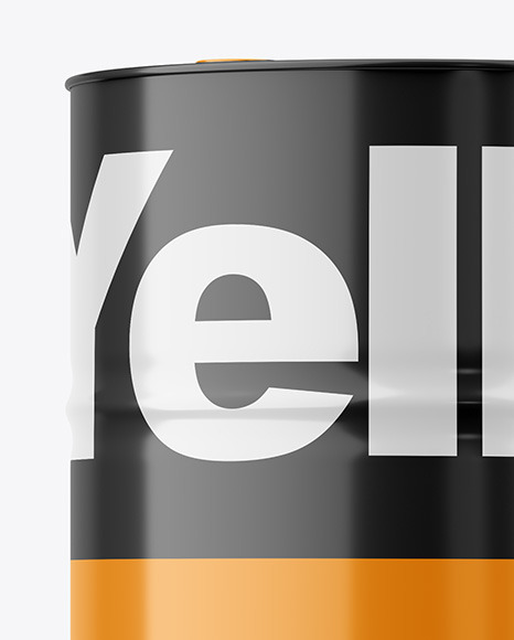 Glossy Oil Barrel Mockup PSD #2