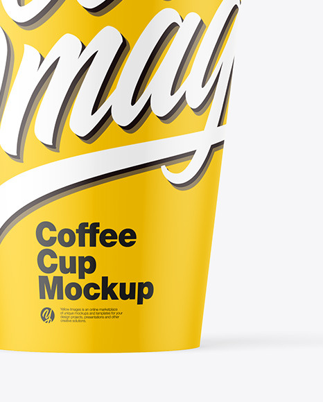 Matte Plastic Coffee Cup Mockup PSD #1