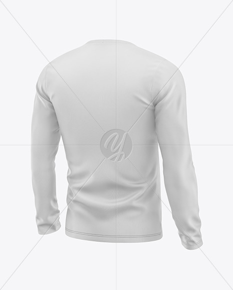 Men s T Shirt Long Sleeve Mockup PSD #3
